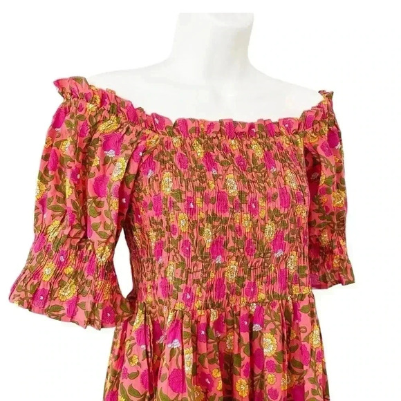 NEW Mille Kiki Floral Mini Dress Passionfruit size Medium - Picture 6 of 10